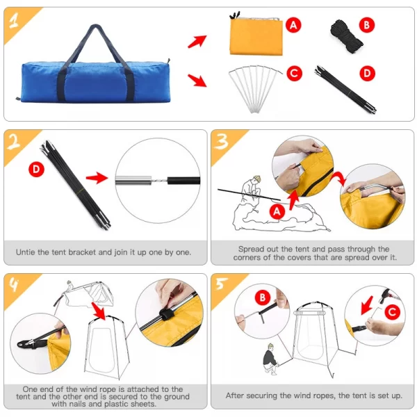 Shower Toilet Tent MSR ST 01